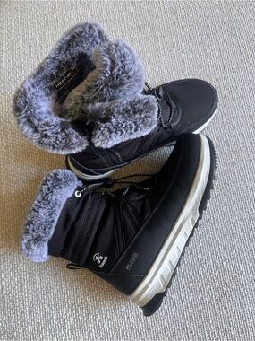 Kamik Stormy F Winter Boots Black Faux Fur Women’s 7 | Worn Twice